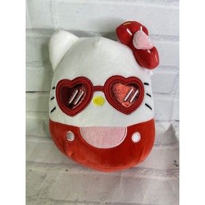 Squishmallow Hello Kitty Soft Red Sweet Heart Shades Cat Plush Stuffed Toy